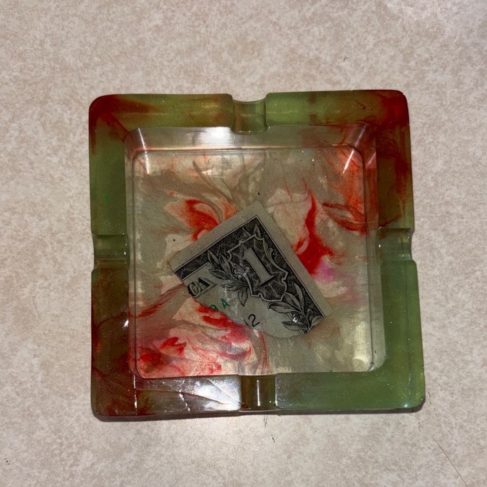 Colorful Square Ashtray